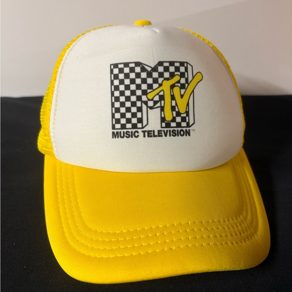 MTV Yellow and White Trucker Hat